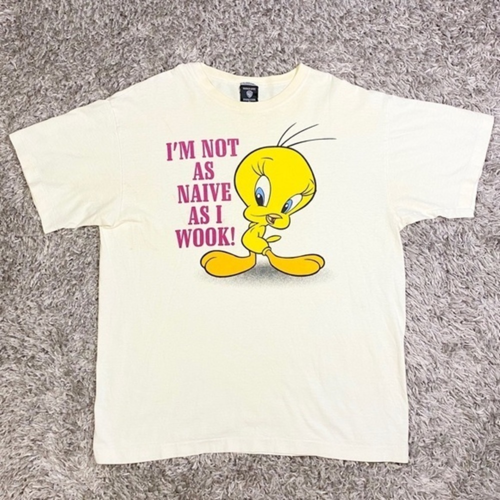Oversized Tee Vintage Looney Tunes Tweety Shirt y2k 80s 90s